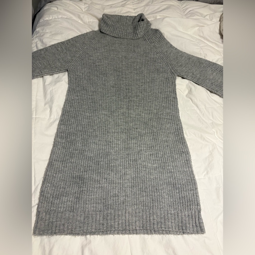 Cozy Gray Women's Sweater Dress by Love Ellie - Picture 6 of 8